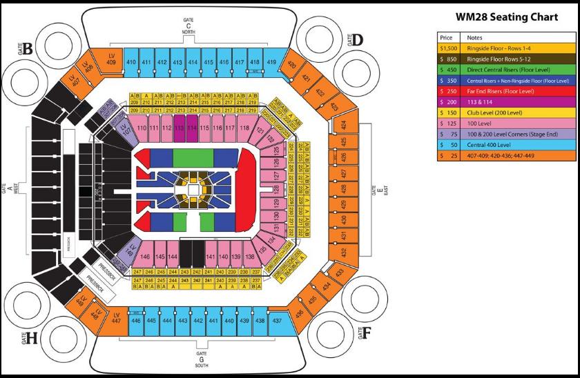 Royal Rumble 2019 Seating Chart